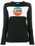 Lion stripe intarsia jumper 
