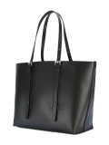 Contrast interior tote 