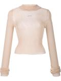 transparent knit jumper