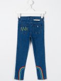 Nina rainbow embroidered jeans