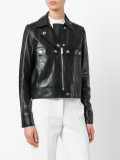 cropped biker jacket