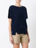 perforated knitted top