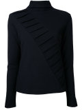 ribbed trim jumper 