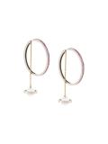 Saturnation hoop earrings