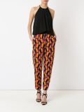 geometric knit trousers