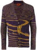 blurry stripes cardigan