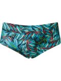 printed swim trunks