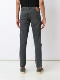distressed low rise jeans