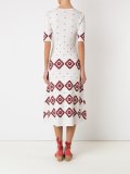 v neck jacquard dress