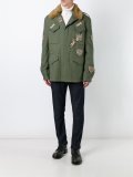 fur collar military jacket 