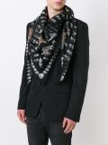 leopard and skull print scarf