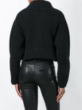 cropped oversize cardigan