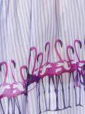 flamingo print blouse 