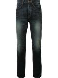 faded tapered jeans