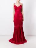lace trim gown