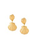 clip-on shell pendant earrings