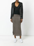 fitted midi skirt