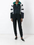contrast hoodie 