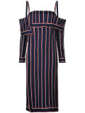 striped bardot tunic