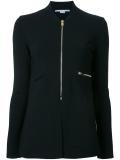 zip detail shirt jacket