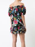 off-shoulders floral blouse