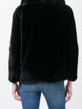 velvet effect oversized jacket