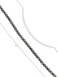 black diamond necklace set