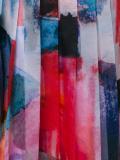 brushes print pleated skirt