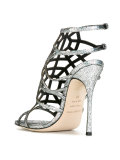glitter-effect sandals