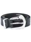 silver-tone hardware belt