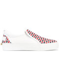 crossed detail slip-on trainers