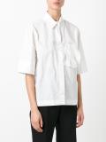 ruffle pocket shirt