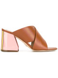 crossed strap sandals