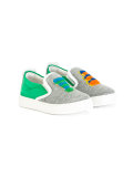 felt logo sneakers