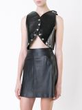 round buttoned top