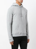 logo print hoodie