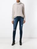 distressed skinny jeans