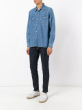 chest pockets denim shirt