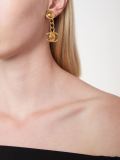 CC turnlock drop clip-on earrings