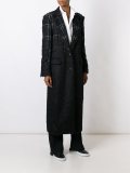 long checked coat