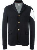 contrast brand armband blazer