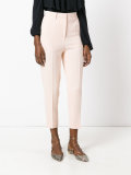 tapered cropped trousers