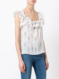 ruffled neck blouse