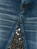 metallic embellished mini skirt