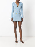 double breasted denim dress