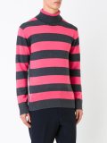 striped high neck jumper