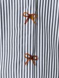 bow detail striped shirt