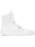 silver-tone eyelets detailing hi-tops