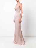 cut-off detailing long dress