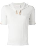 knitted v-neck top